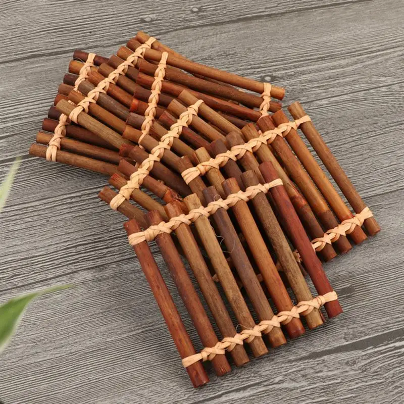 2 шт. подставки для чайных чашек тарелок бамбуковые подстаканники кунг-фу чайный