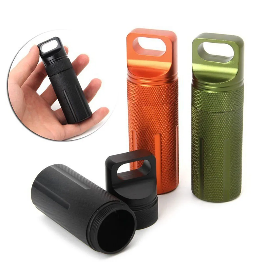 

Outdoor Emergency First Aid Survival Case Camping Sealed Bottle Storage Tank Waterproof Seal Bottle With Seal O-Ring