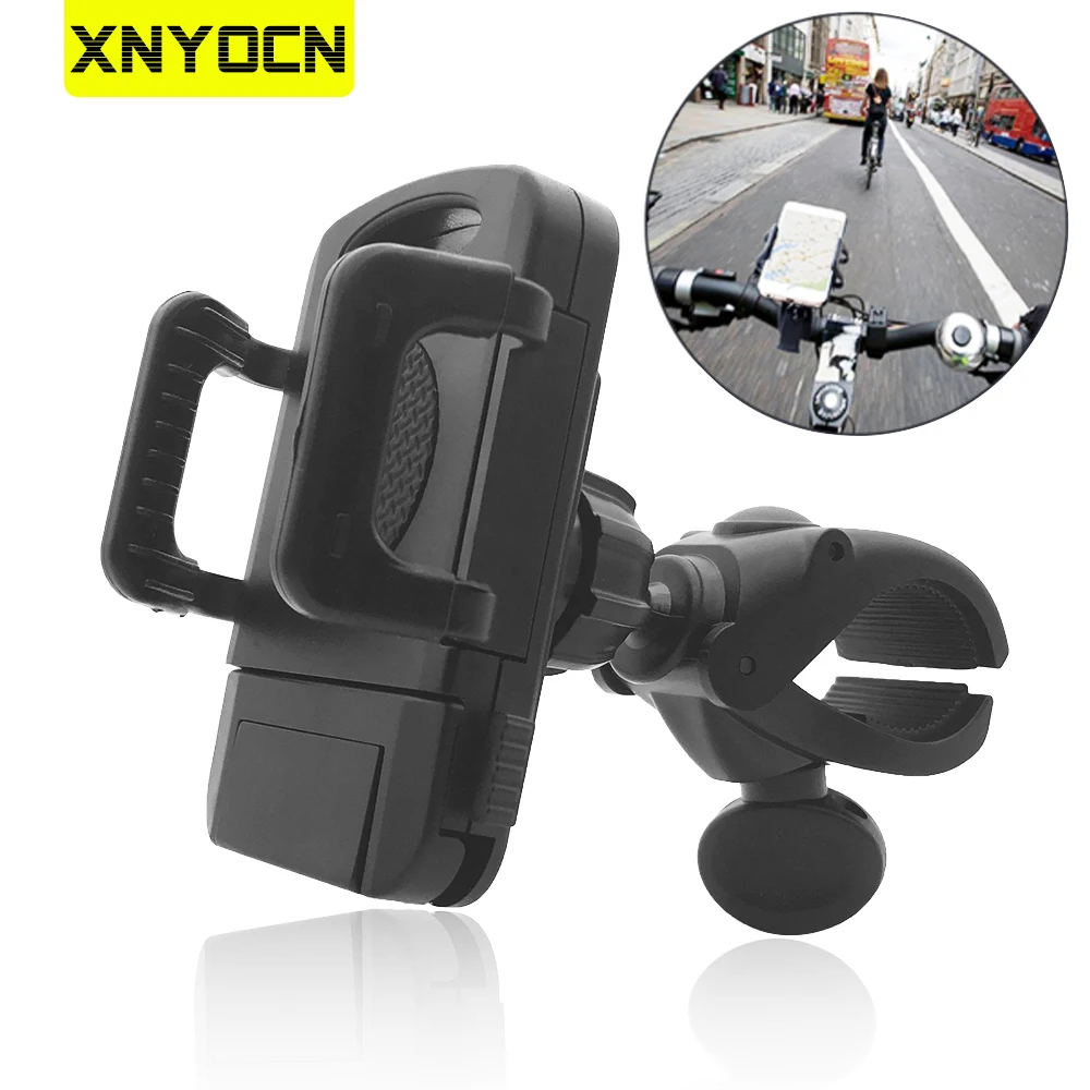 Phone Holder Universal Bicycle Motorcycle Mount 360 Rotatable Cradle Clamp Bike Mount Holder For Smartphone