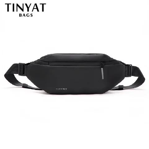 Многофункциональная поясная сумка TINYAT для мужчин, сумка на пояс с защитой от кражи, Мужская водонепроницаемая внешняя нагрудная Сумочка на плечо, 2021