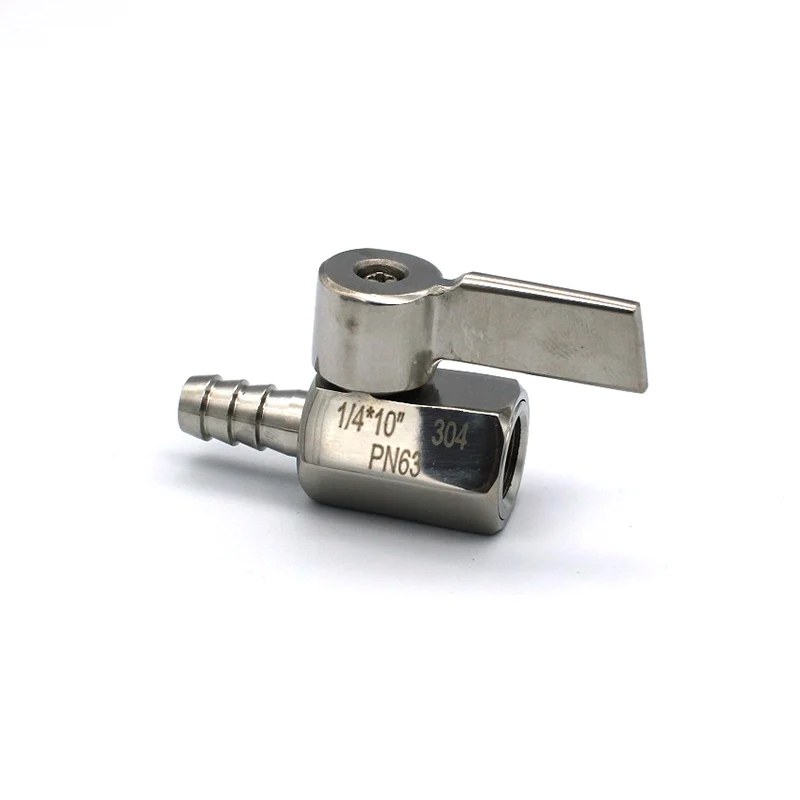 7 мм 8 10 12 шлангов x 1/4 &quot1/2&quot BSP внутренняя резьба 304 нержавеющая сталь мини шаровой