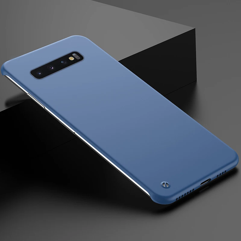 Ультра тонкие роскошные безрамочные Чехлы для samsung Galaxy S9 S10 Plus Note 10 9 S9 S10 Plus, жесткие Матовые чехлы без рамки, бампер