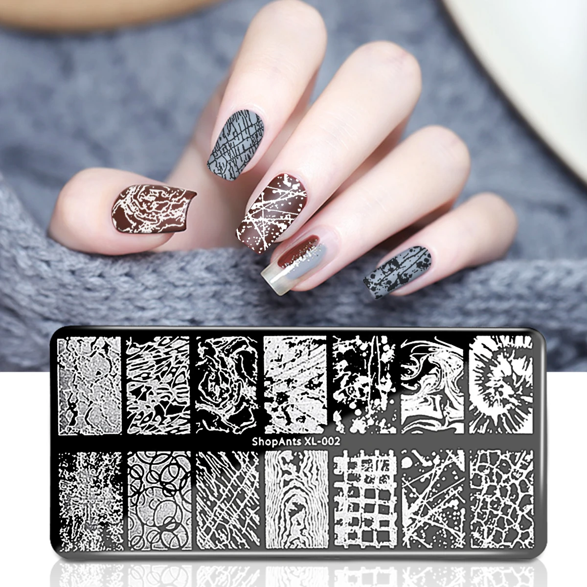 

Шаблоны для стемпинга ногтей с изображением цветов и листьев, трафареты 2021, новый дизайн, геометрические пластины для стемпинга ногтей, инс...
