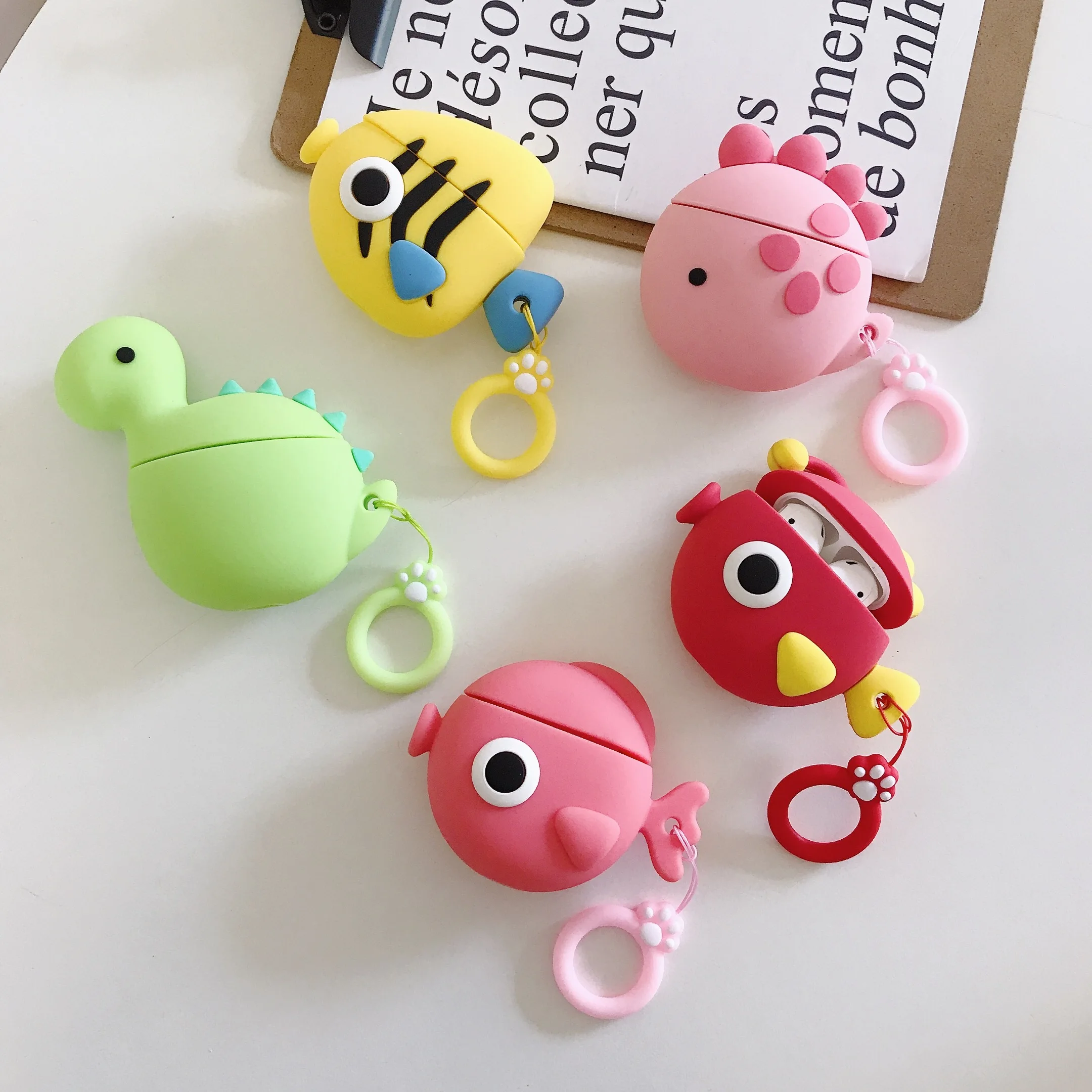 Mini Cute Soft Silicone Headphone Case For Apple Airpods Shockproof Cover Wireless Bluetooth Earphone Charging Protector | Электроника