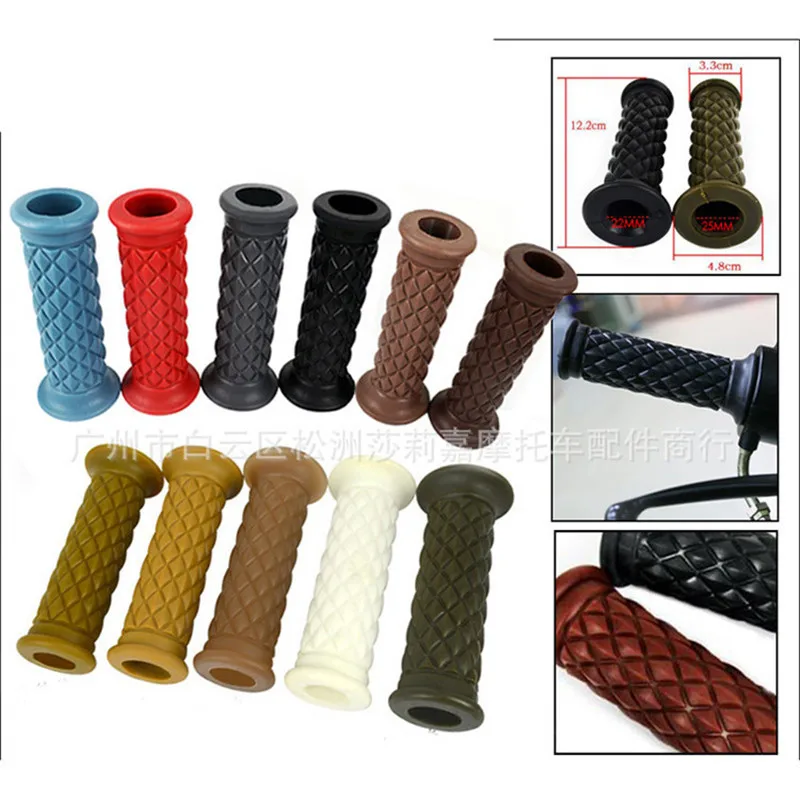 Ретро moto grip классические детали для скутера винтажные 7/8 &quot22 мм мотоциклетные