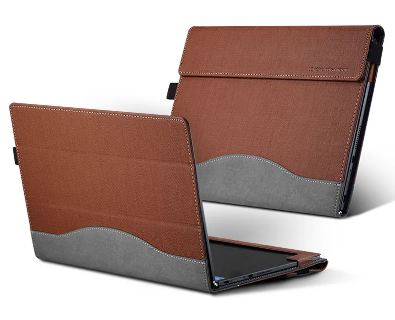 Чехол для планшета lenovo Yoga Book 10," Чехол из искусственной кожи для ноутбука защитный чехол - Цвет: brown