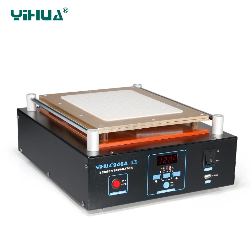 

YIHUA 946A-III Preheat Station PC Separator Screen Machine for Cellphone Repair Tool BGA Soldering Station with USB Charge