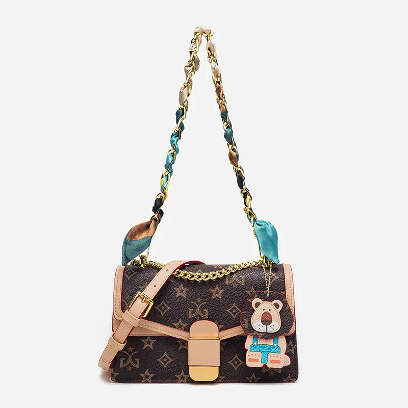 

Bag for Women 2021 Luxury Brand Handbags Fashion Genuine Leather Bacchus Bag High-quality Shoulder Chain Crossbody Designer Bag