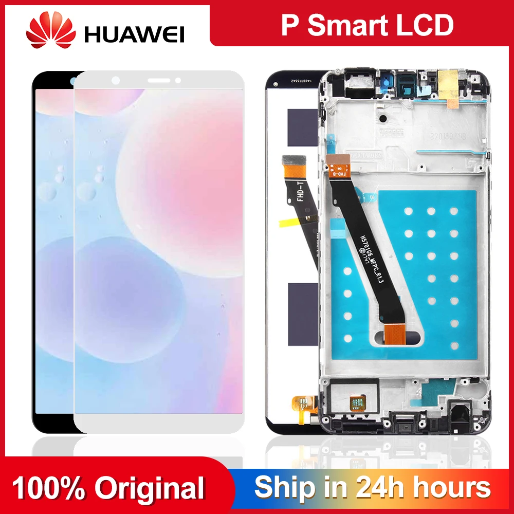 ЖК дисплей с сенсорным экраном для Huawei P Smart дигитайзер в сборе Enjoy 7S рамкой FIG LX1 L21