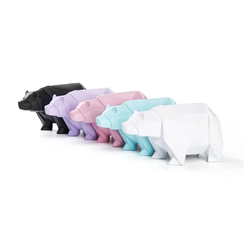

Resin Crafts Decoration Polar Bear Piggy Bank Creative Animal Children Piggy Bank Simple Decorative Animal Decoration