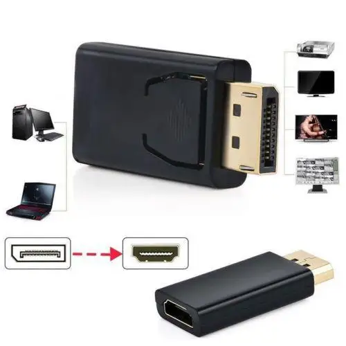 Display Port DP Male to HDMI Female Adapter Converter Dp To Hdmi HDTV Cable Video Audio For PC TV Projector | Электроника
