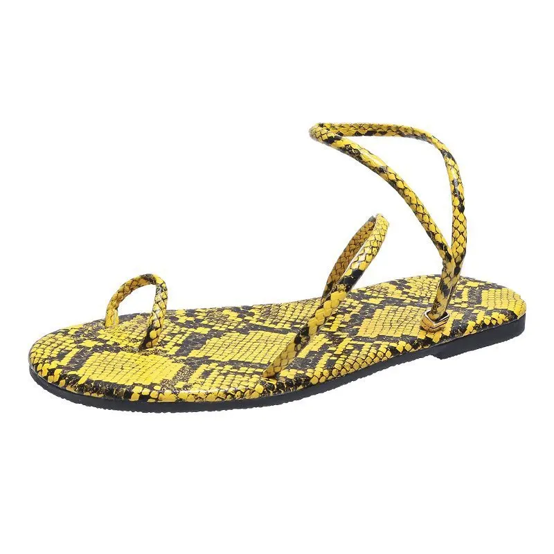 

Ladies Slide Casual Comfortable Open Toe Slippers Summer Women's Flat Sandals Fashion Comfortable Leopard Print Women's Sandals