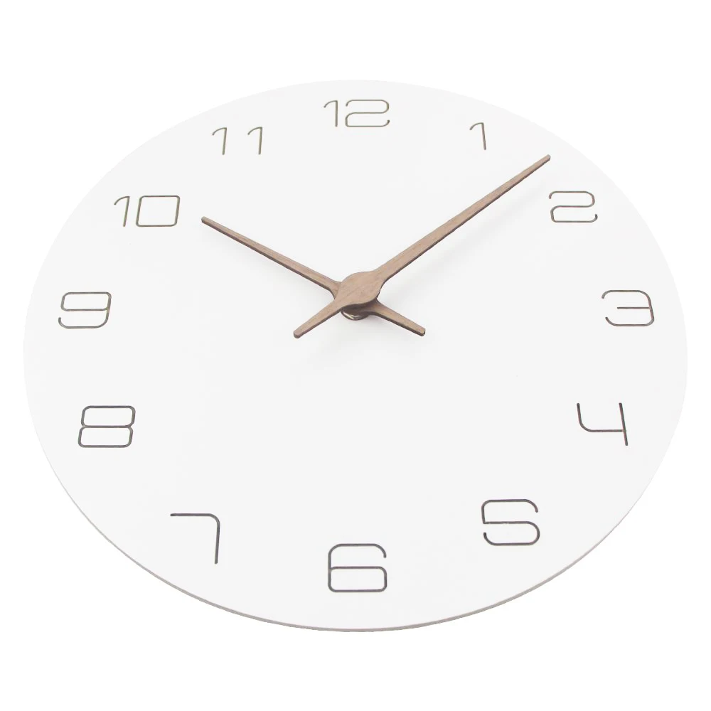 Деревянные настенные часы современный минималистичный северные домашний декор