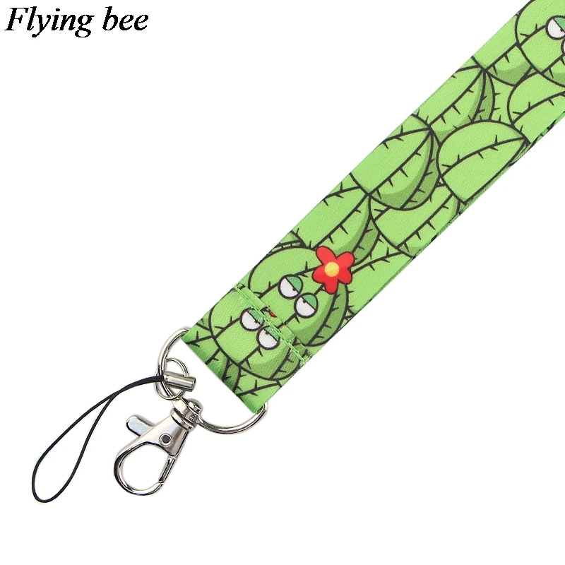 Брелок Flyingbee с забавным КАКТУСОМ милый мультяшный шнурок для телефона модный