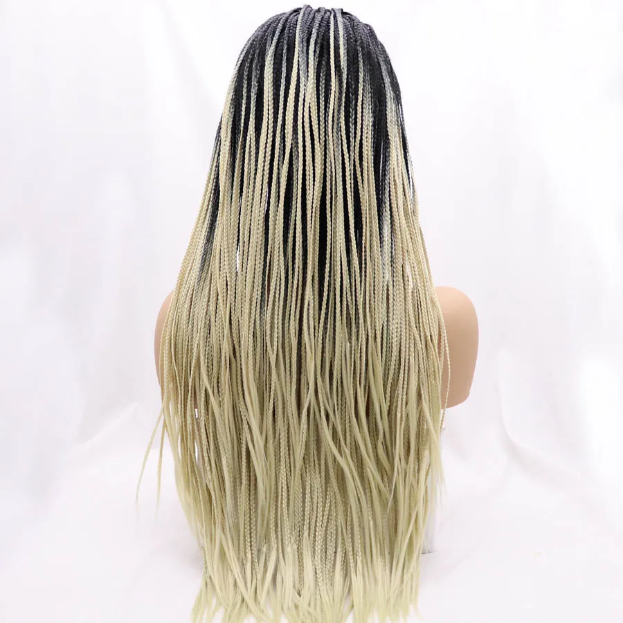 613 черные Детские парики Омбре косички для волос синтетические плетеные передние