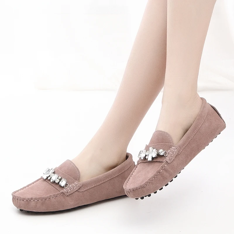 100% из натуральной воловьей кожи Женская обувь повседневная Модная на плоской