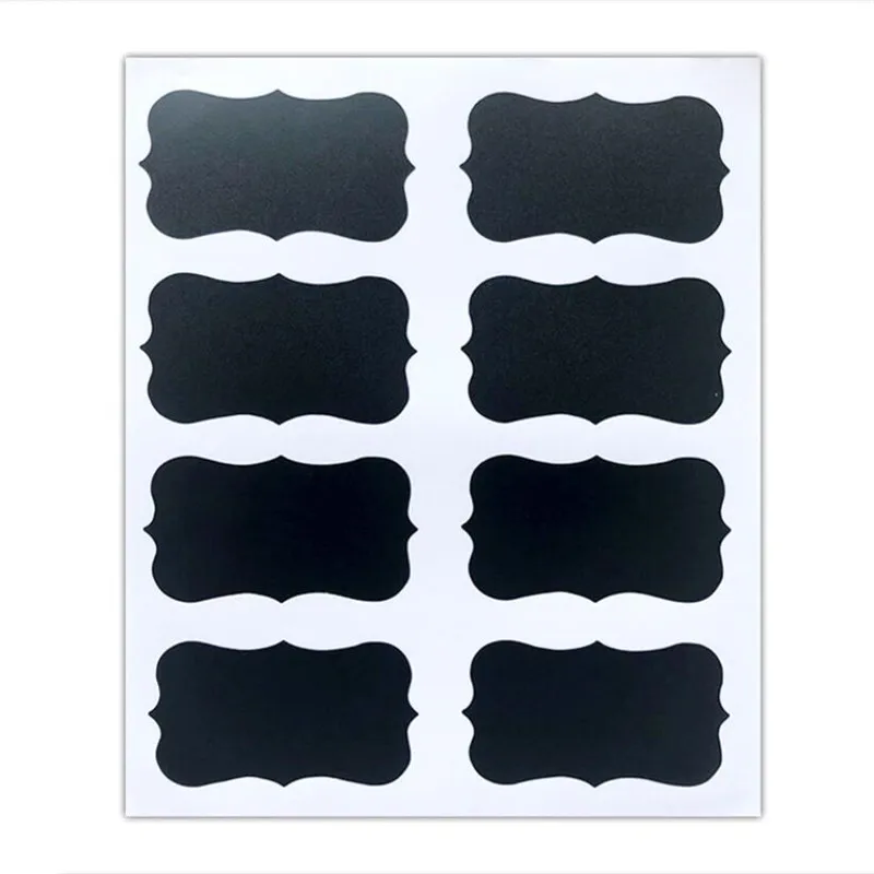 

24pcs /Set Blackboard Stickers Craft Kitchen Jar Storage Black Spice Blackboard Sticker Tags