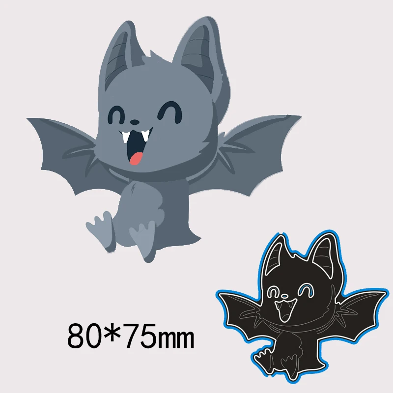 

8*7.5cm new Handicraft Metal Cutting Dies cute bat Scrapbook embossing Paper Craft Album Card Punch Knife