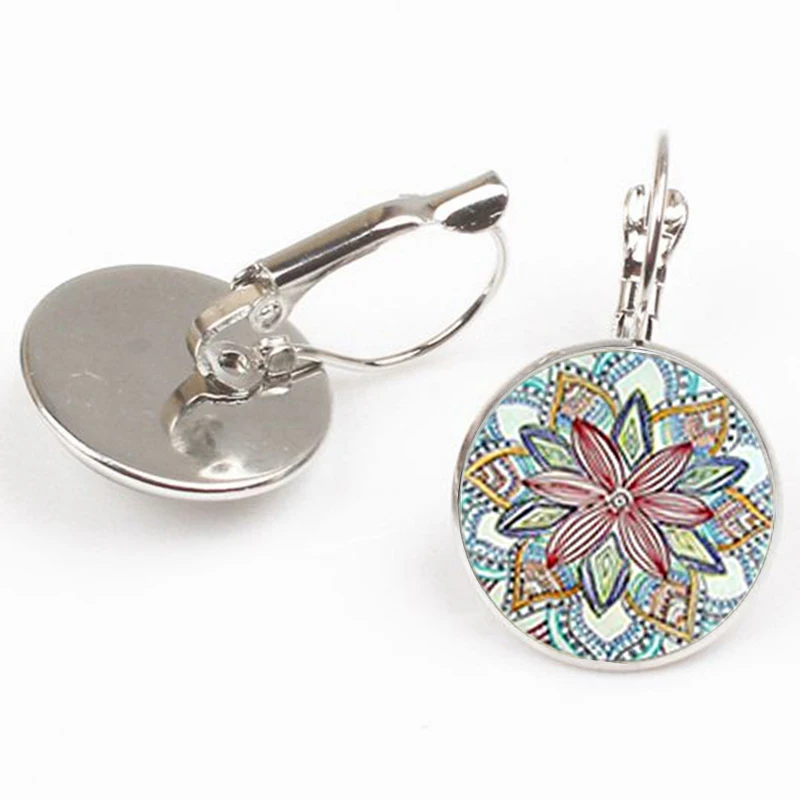 Новый Шарм хна Йога амулет серьги буддизм винтажное ювелирное изделие Мандала