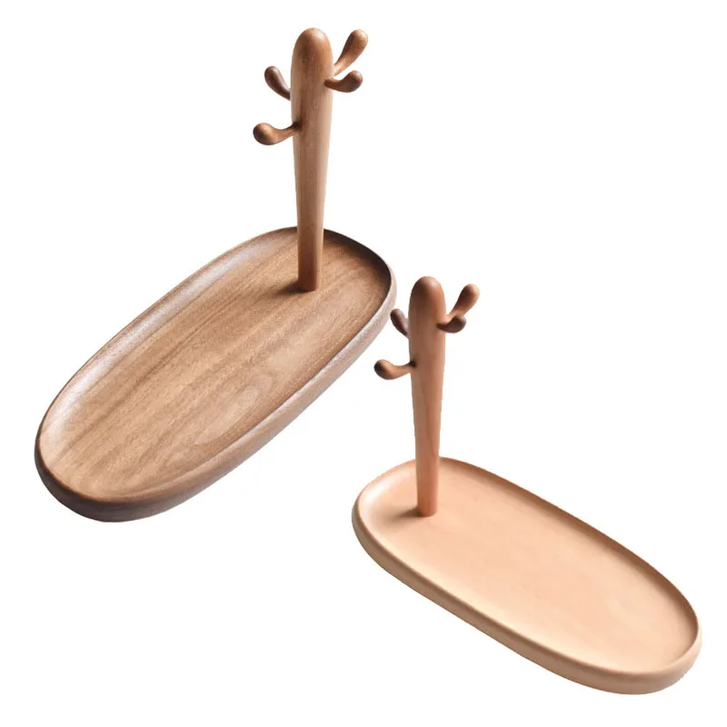 

Cactus Jewelry Storage Rack Door Key Ornaments Entry Entrance Shelf Desktop Tree Branch Hook Rack