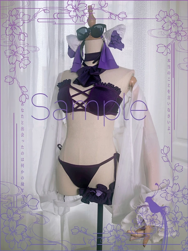 

Custom made/size Cheshire Azur Lane Cosplay Cheshire swimsuit Cosplay costume sexy lingeries swimwear
