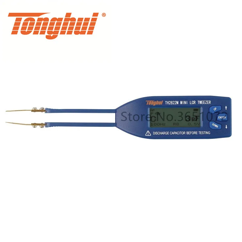 

TH2822M LCR Tweezers 100Hz, 125Hz, 1kHz, 10kHz with DCR Function Mini RLC Meter