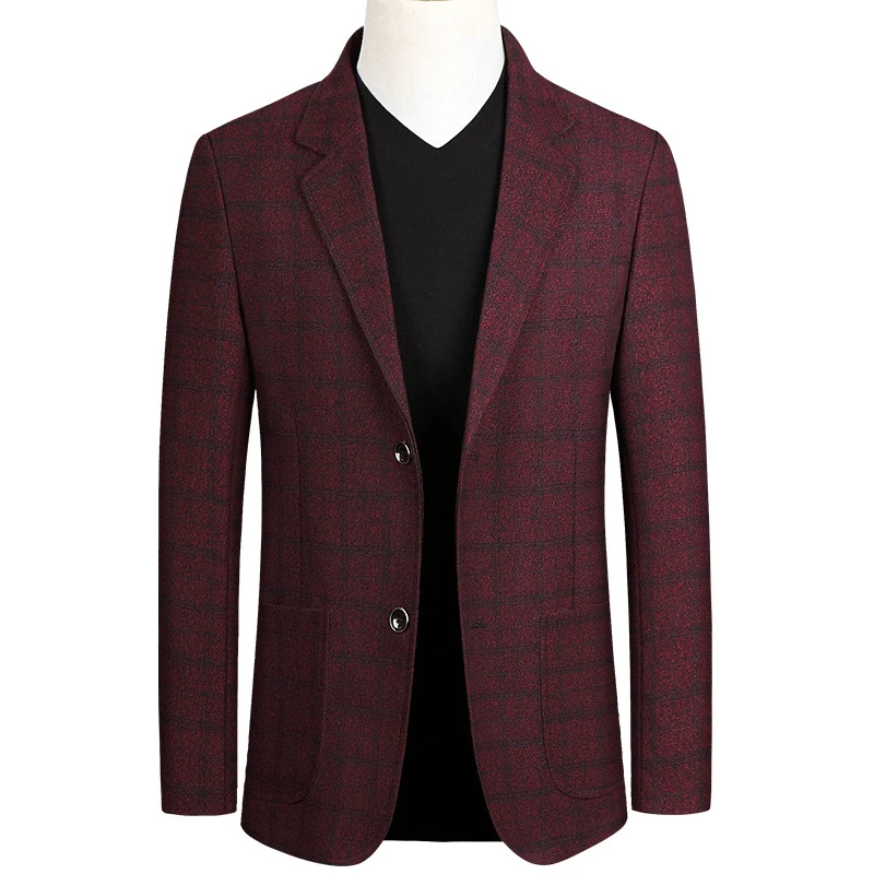 

Spring Autumn Men blazer Fashion Slim Suit jacket Men Business Casual Clothing High Quality Men's Suit Male M-3XL
