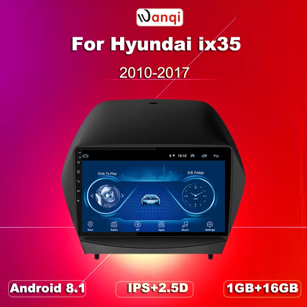 Автомагнитола с DVD плеером 9 дюймов android 8 1 для Hyundai Tucson/IX35 2010 2013 GPS навигация
