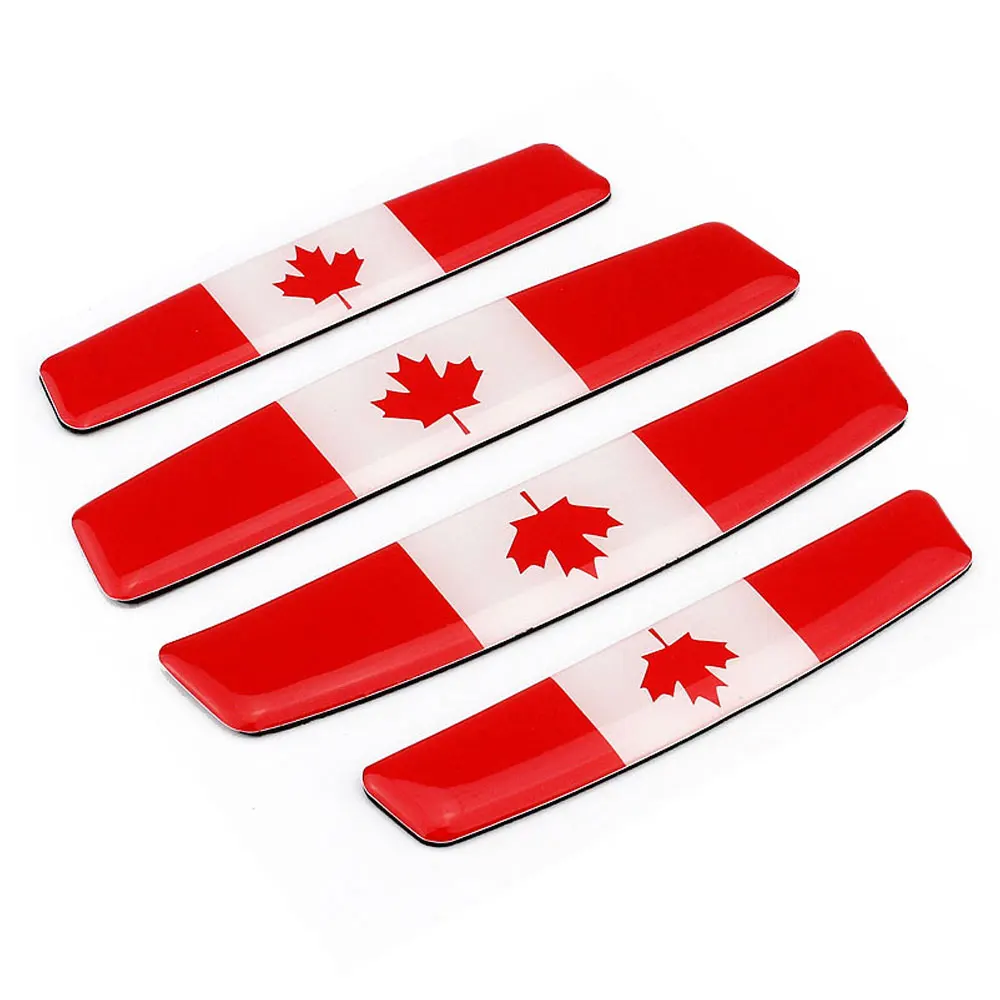 4Pcs/Set Car Door Edge Guards Canada Flag Anti-Collision Sticker Bar Crash-Proof Anti-Scratch Protector | Автомобили и мотоциклы