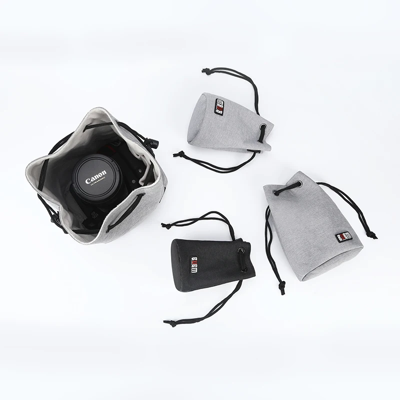 BUBM дорожная камера Чехол сумка на шнурке DSLR мягкорисующий объектив чехол гаджет