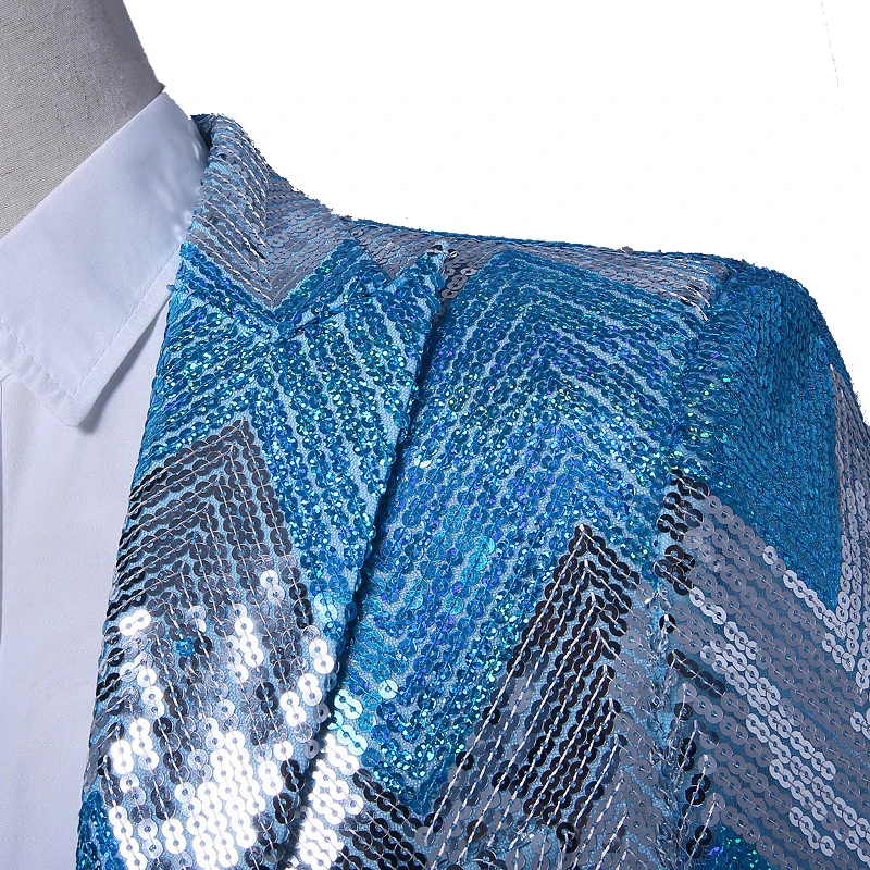Мужской Блейзер Shenrun с блестками блестящий костюм для вечевечерние певицы сцены