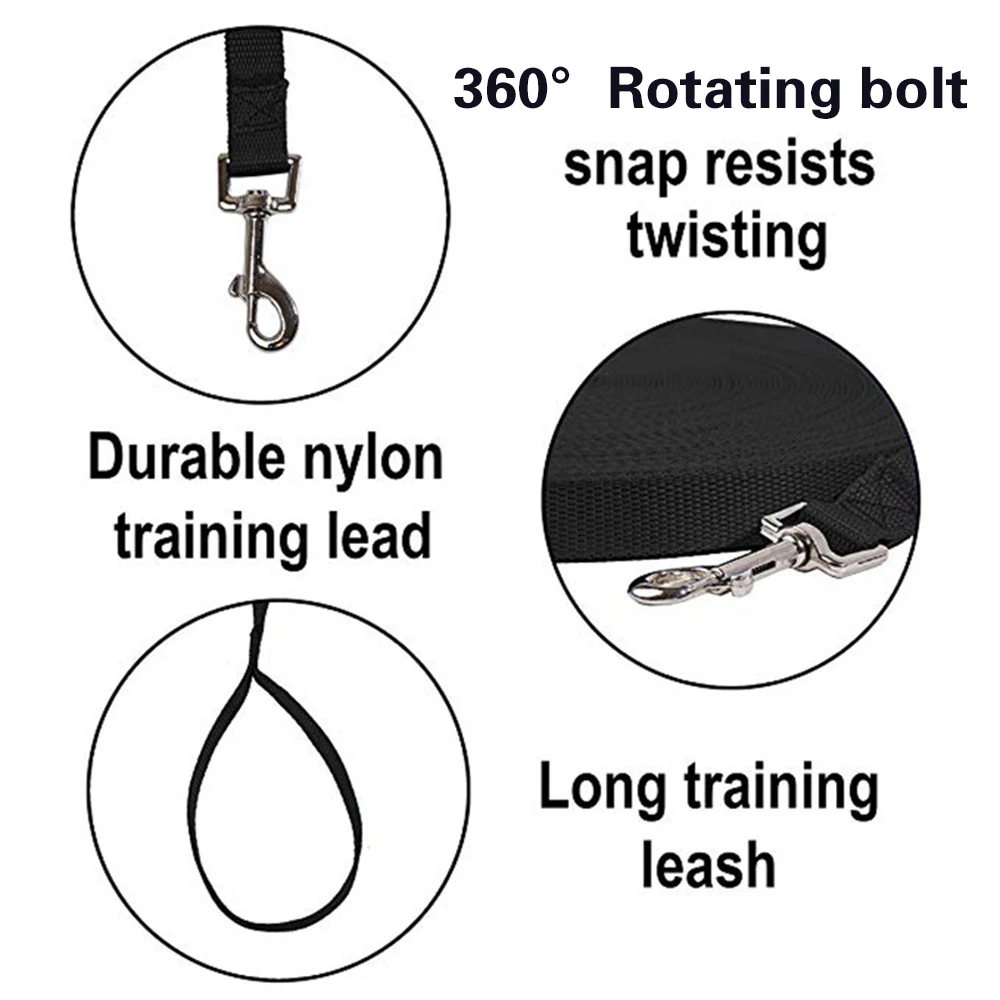 Нейлоновый Поводок для собак тренировочный поводок бега собаки 3 м 6 9 10 15 20 30 50