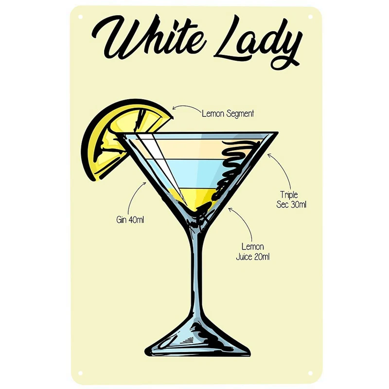 

Белая женская Коктейльная печать металлические ретро-знаки жестяные знаки Забавный постер декор для бара паба клуба украшение для гостино...