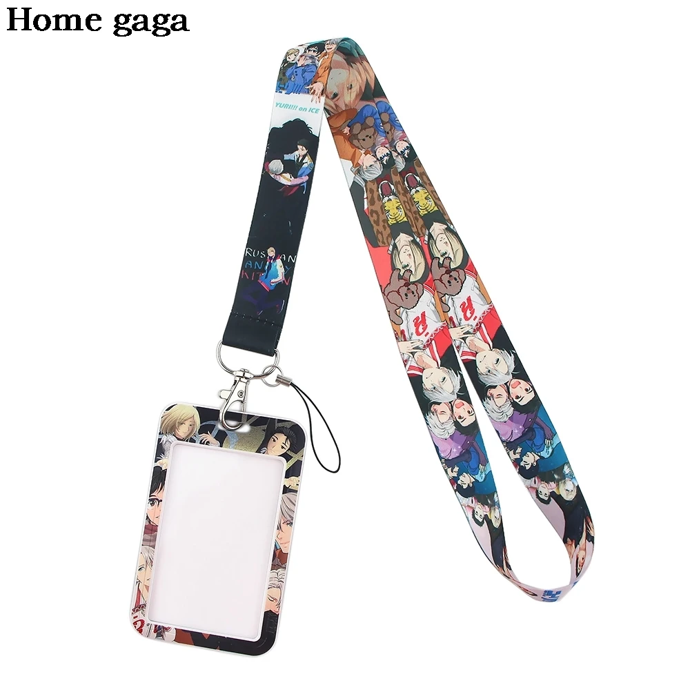 

DB453 Cartoon Anime Boy Card ID Holder Student Hanging Neck Bus Card Holder Employee Card With Lanyard Gift For Friends