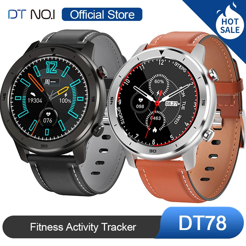 DT NO.1 DT78 Круглые сенсорные элементы управления Smart Watch 14 Мульти циферблаты Smartwatch