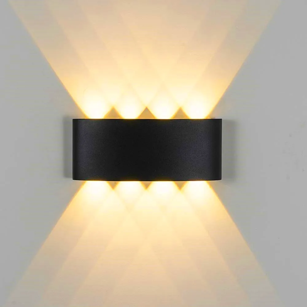 IP65 8 Вт 16 Светодиодный Уличный настенный светильник Водонепроницаемый