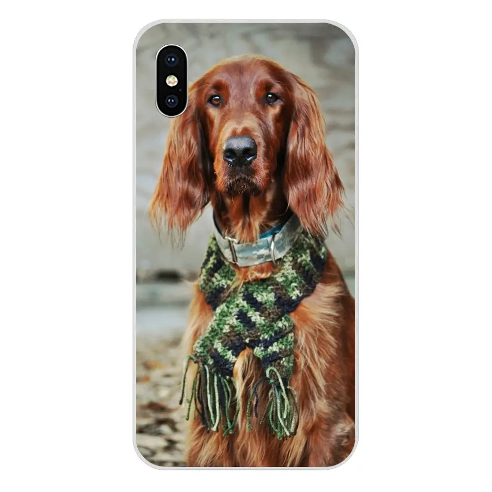 Милый ирландское сеттер щенки мягкий симпатичный из ТПУ чехол для huawei Honor Коврики