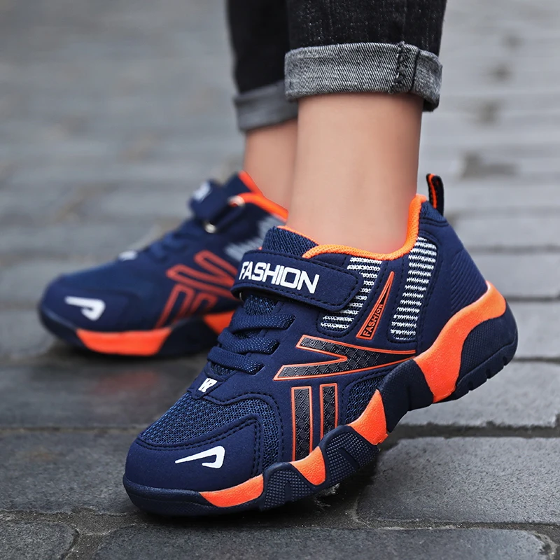 

Breathable Sport Kids Sneakers Boys Fashion Running Shoes Children Lightweight Walking Casual Shoes for Girls Hook&Loop Sneakers