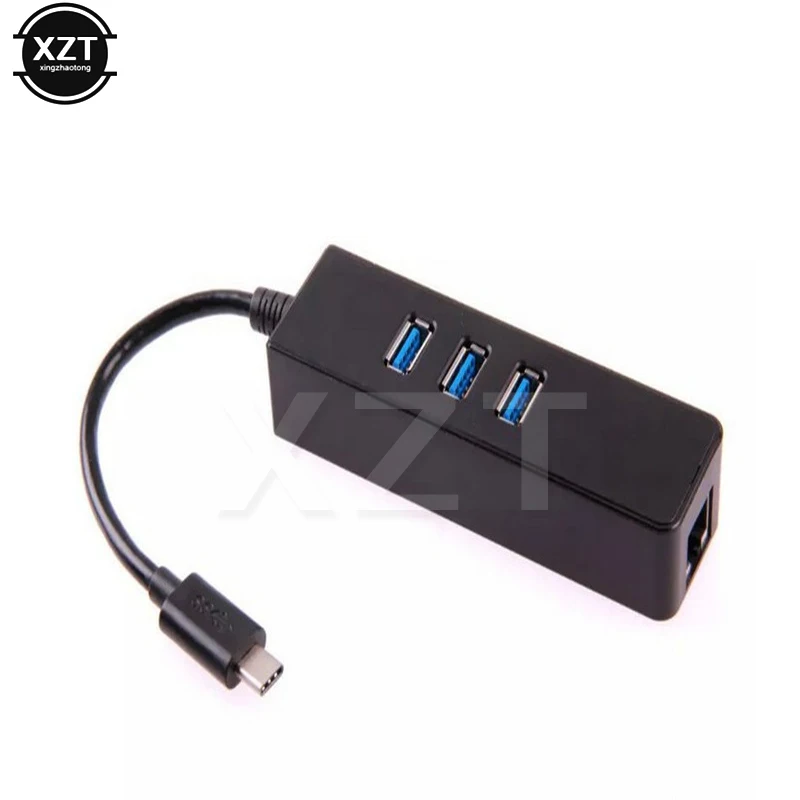 USB 3 0 HUB Hab Type c к RJ45 Ethernet сетевой адаптер 1000 Мбит/с 1 портам | Компьютеры и офис