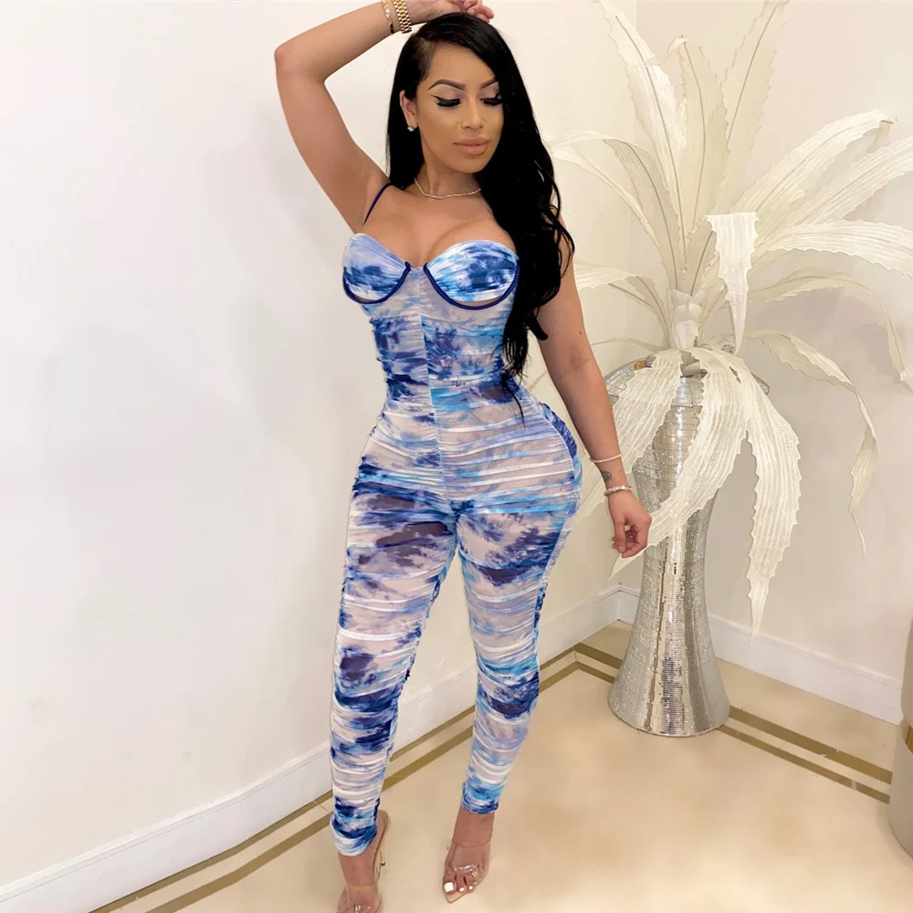 Женский комбинезон на бретельках комбинезоны с рюшами без рукавов открытой