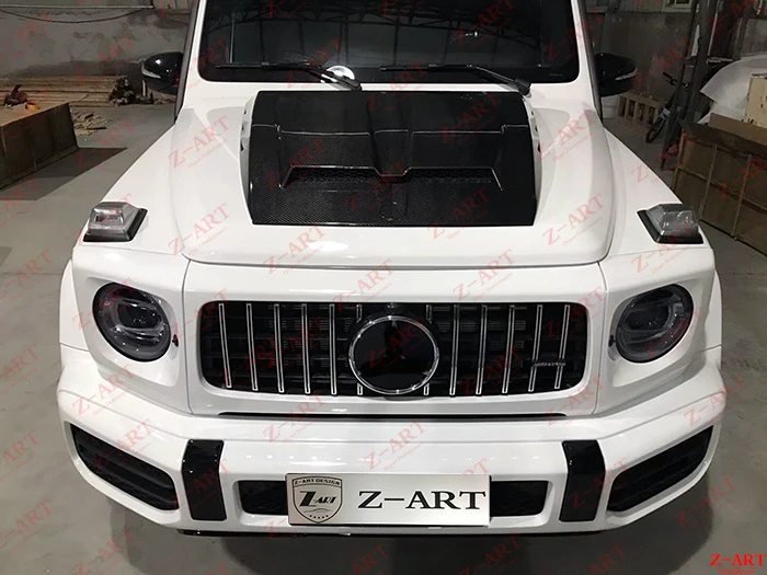 Z-ART капот двигателя из углеродного волокна для G class крышка двигателя из углеродного волокна для G class W464 отделка капота двигателя из сухого углеродного волокна
