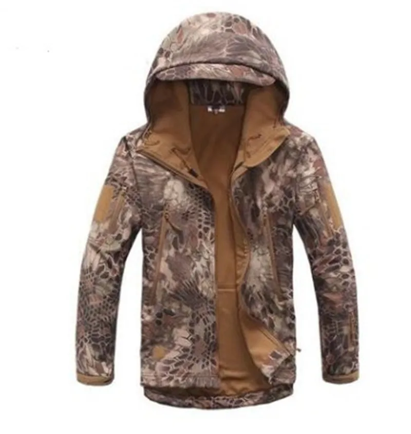 Высококачественная Мужская осенне-зимняя мягкая куртка в виде акулы уличная