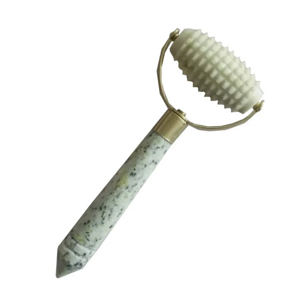 Шпоры массажер роликовый лицевой нефрит для массажа ролика Природный Кварцевый