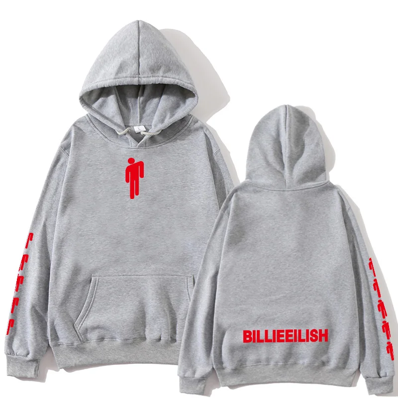 Новая популярная толстовка с капюшоном Billie Eilish Mannen Zwarte Katoenen, толстовка с капюшоном Paar Billie Eilish, теплая толстовка с капюшоном для дома/manne