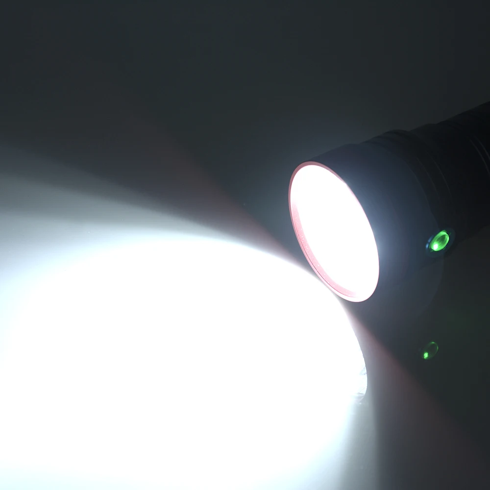 Сверхмощный светодиодный фонарик 18 * T6 с зарядкой от USB 2020 охотничий фонарь для