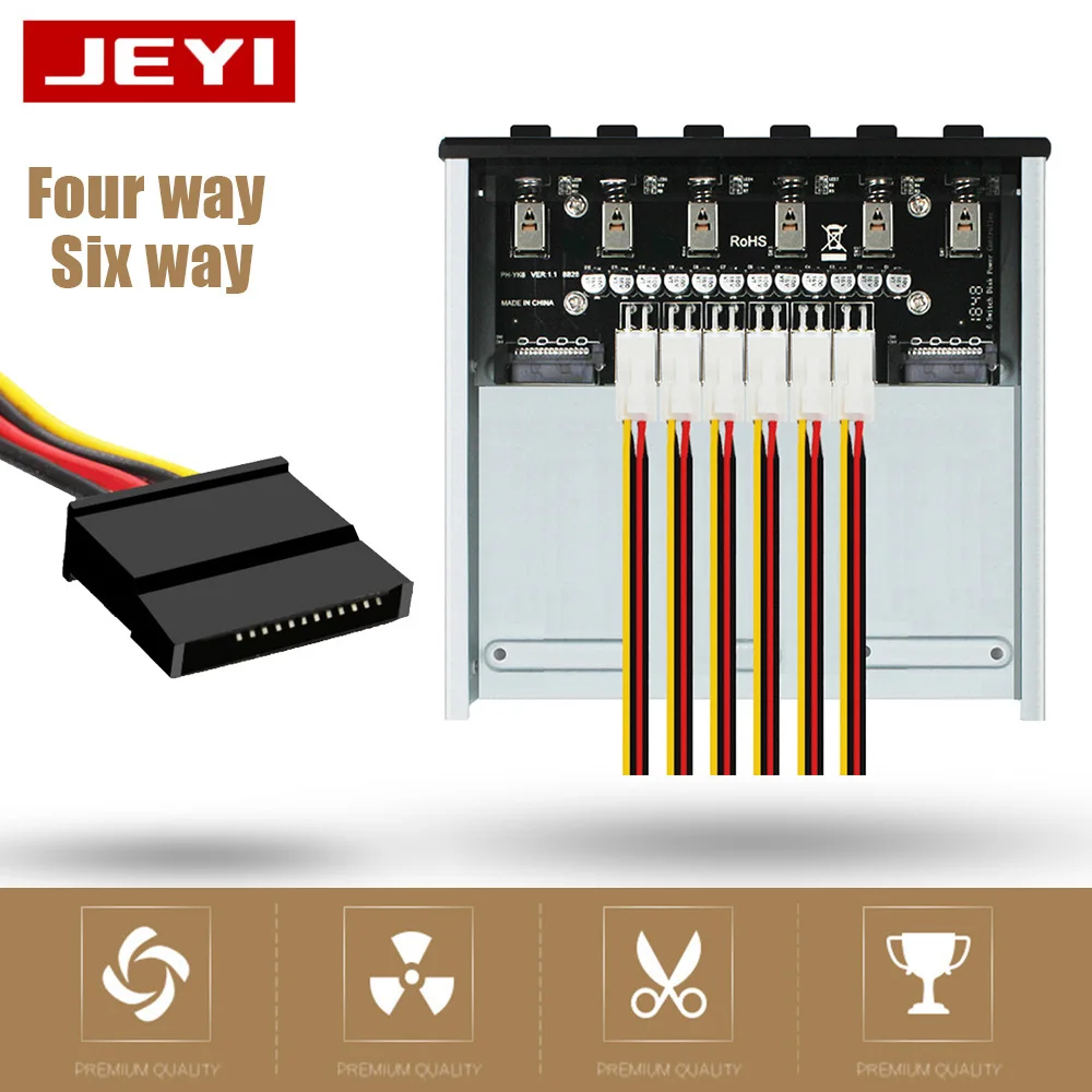 

JEYI управление жестким диском-8 4/6 Way жесткий диск интеллектуальная система управления HDD SSD выключатель питания четыре/шесть поддержка ATX чех...