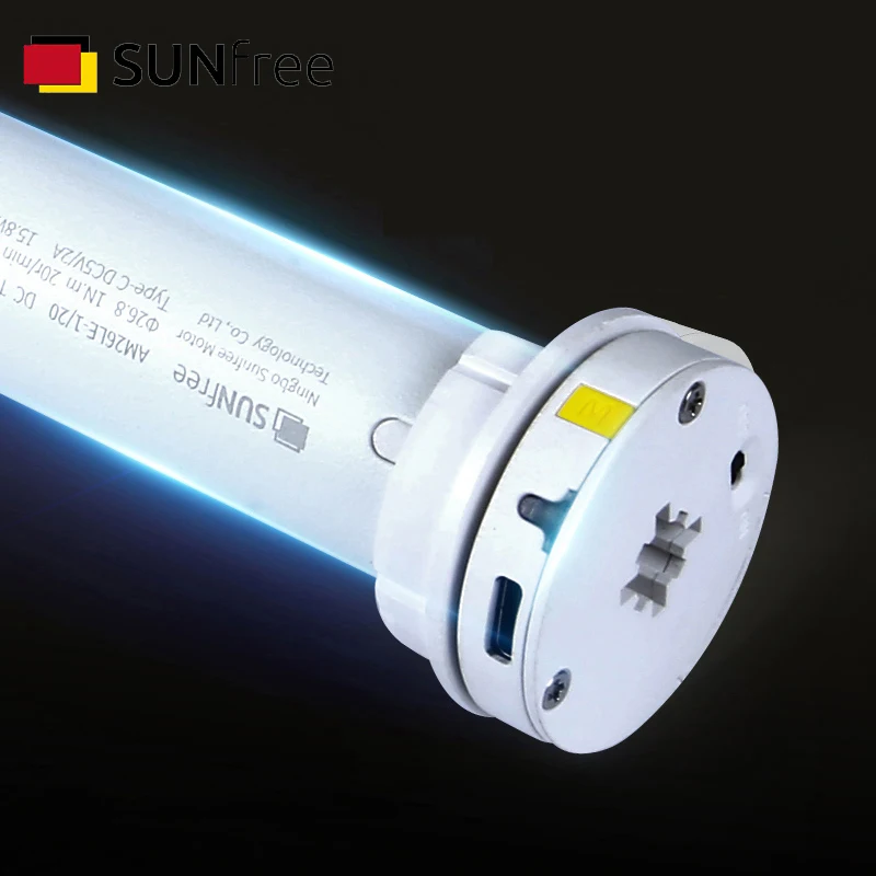 Трубчатый двигатель 38 мм для электрических жалюзи перезаряжаемый с литиевой