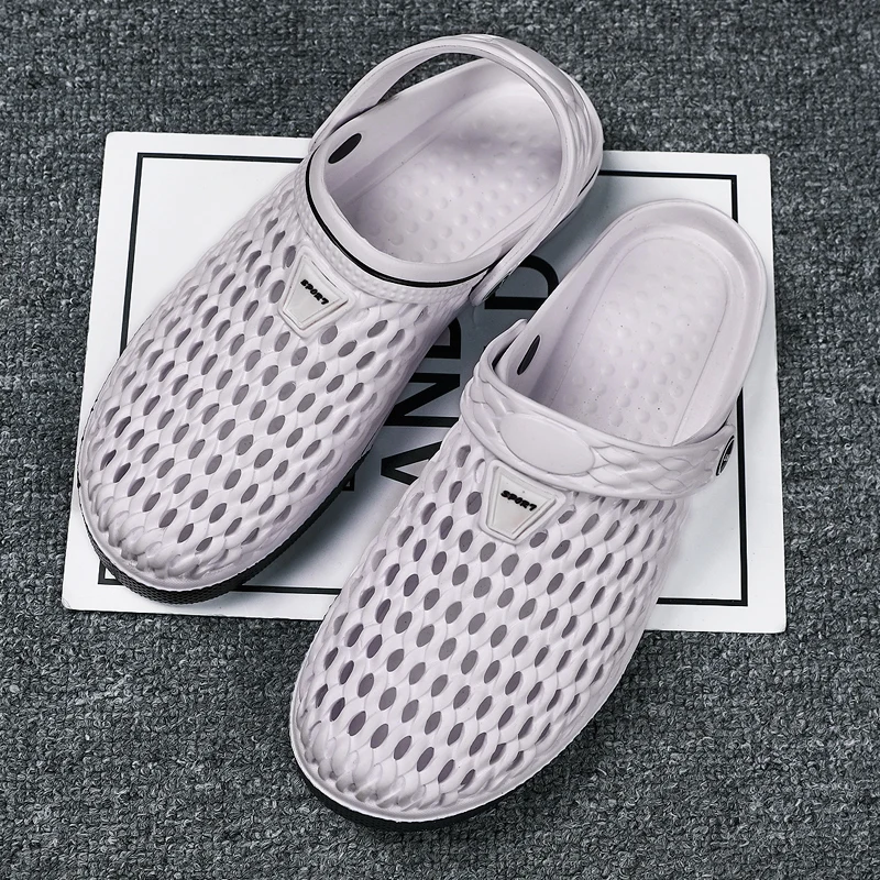 Шлепанцы мужские для сада и пляжа классические сандалии пляжные тапочки улицы