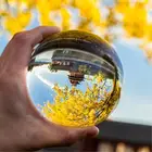 Прозрачный стеклянный хрустальный шар лечебная Сфера Фотография реквизит фото подарки 30-50 мм AU украшение для дома прозрачный светсветильник ый шар