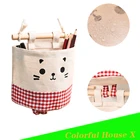 Детали для комнат в общежитии, сумки для доставки, подвесная настенная сумка для хранения, экологически безопасная хлопковая и Льняная сумка, товары для дома красного цвета